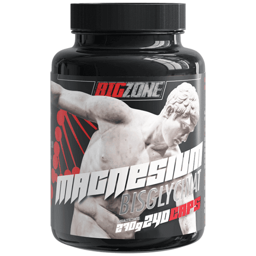 Big Zone - Magnesiumbisglycinat - 240 Kapseln – Big Zone Verpackung