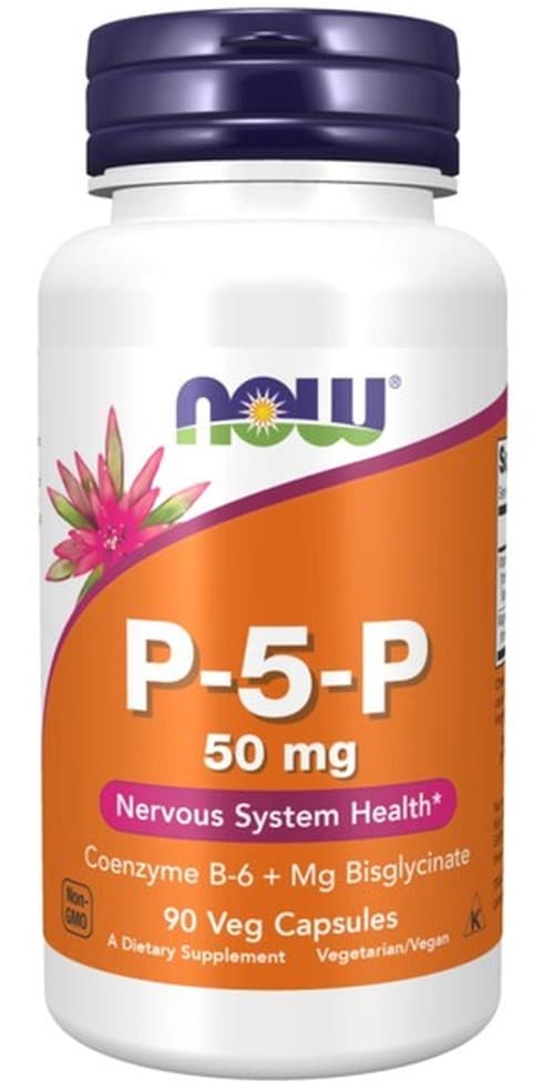 Now Foods P-5-P 50 mg - Bioactieve vitamine B6 in plantaardige capsules