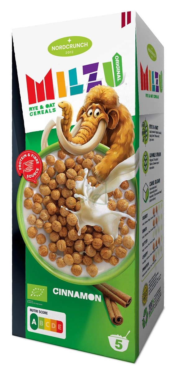 Nordcrunch - Milzu Råg & Havre Flakes – Nordcrunch packaging