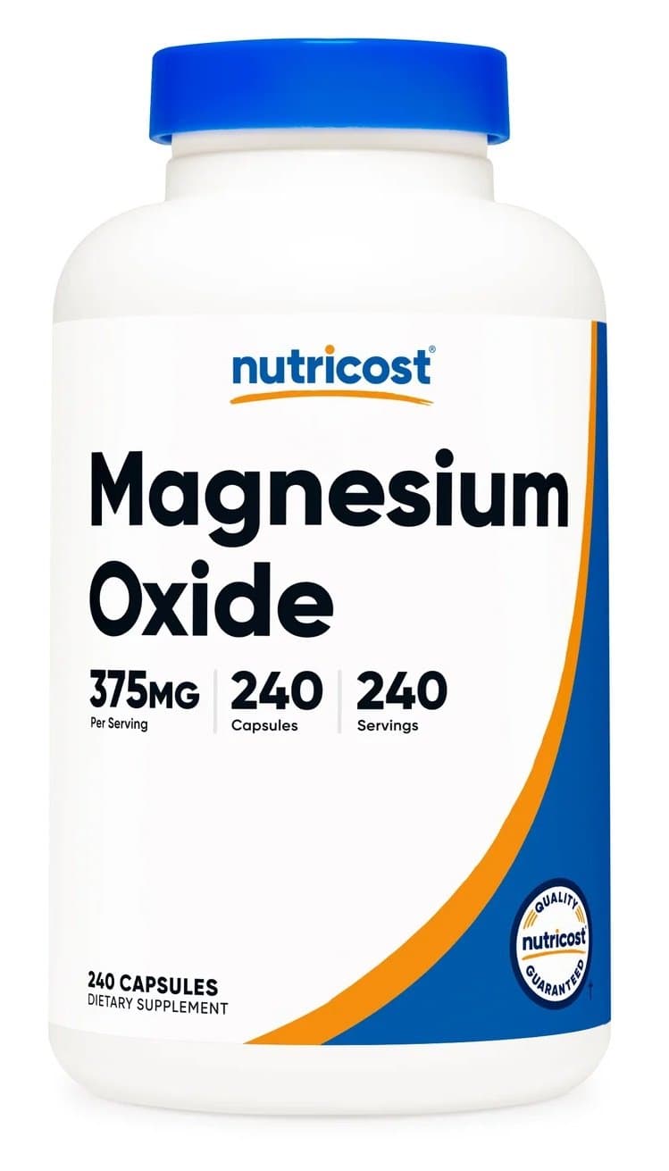 Nutricost - Óxido de Magnesio - 240 Cápsulas – Nutricost empaque