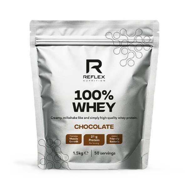 Reflex Nutrition - 100 % valleprotein - Chokolade, 1500 g – emballage