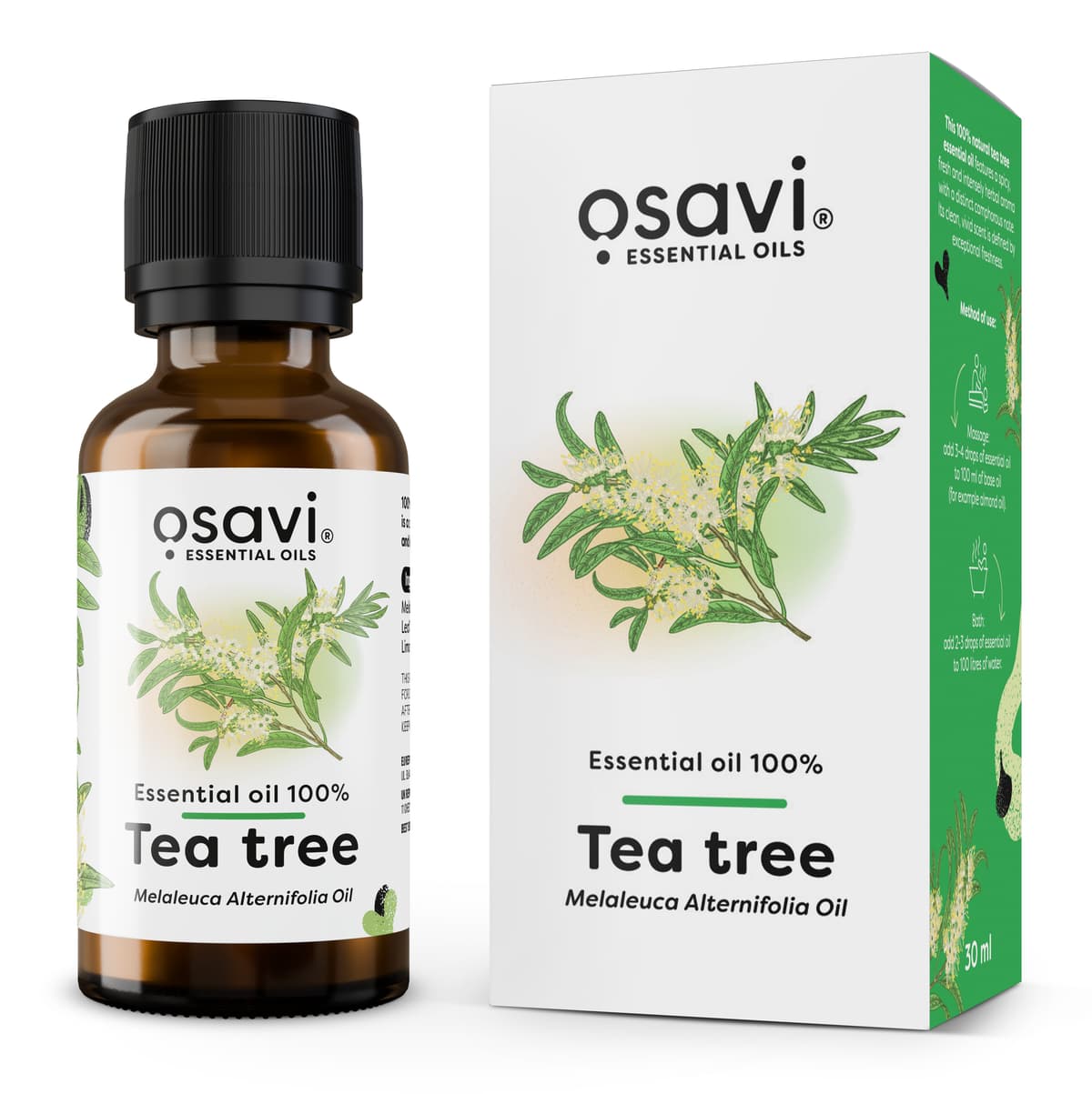 Osavi - Olio essenziale 100%, Tea tree – Osavi confezione