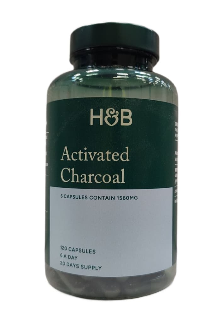 Holland & Barrett - Activated Charcoal - Detox Support – Holland & Barrett förpackning