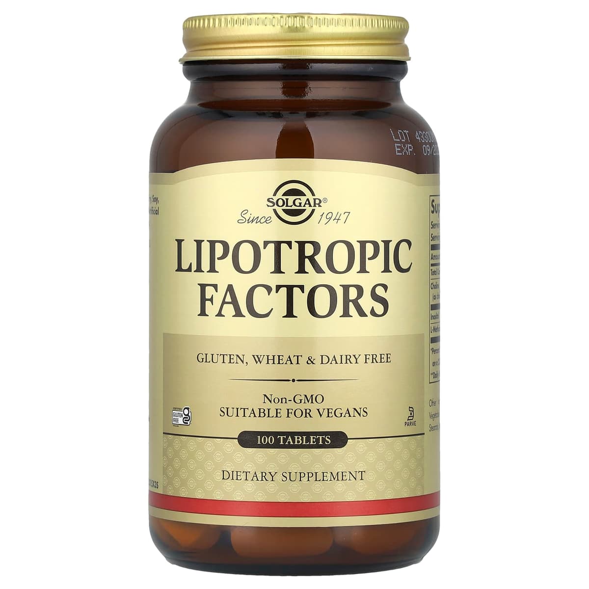 Solgar - Lipotropic Factors - Metabolic Support – Solgar förpackning