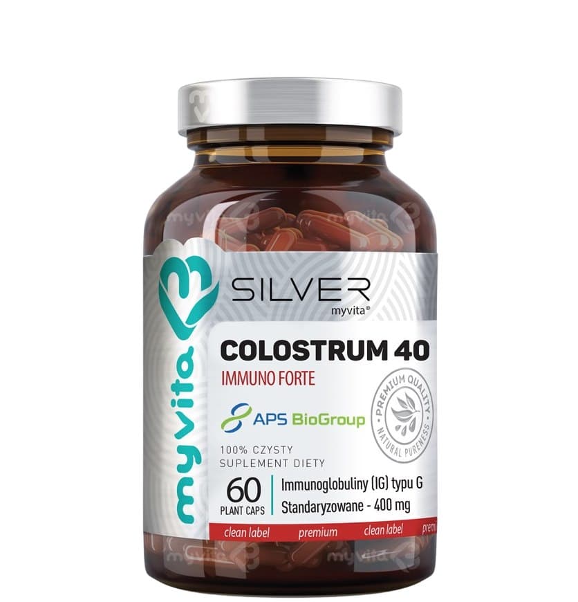 MyVita Colostrum 40 Immuno Forte Standardized – MyVita förpackning