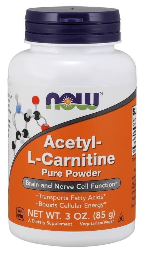 NOW Foods Acetyl-L-Carnitine Pure Powder 85g – NOW Foods packaging