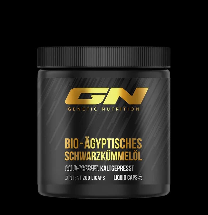 Genetic Nutrition - Ägyptisches Bio-Schwarzkümmelöl – Genetic Nutrition Verpackung