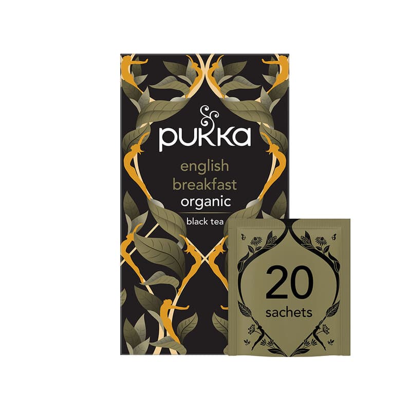 Te Elegant English Breakfast 20 påsar | Pukka – Pukka förpackning