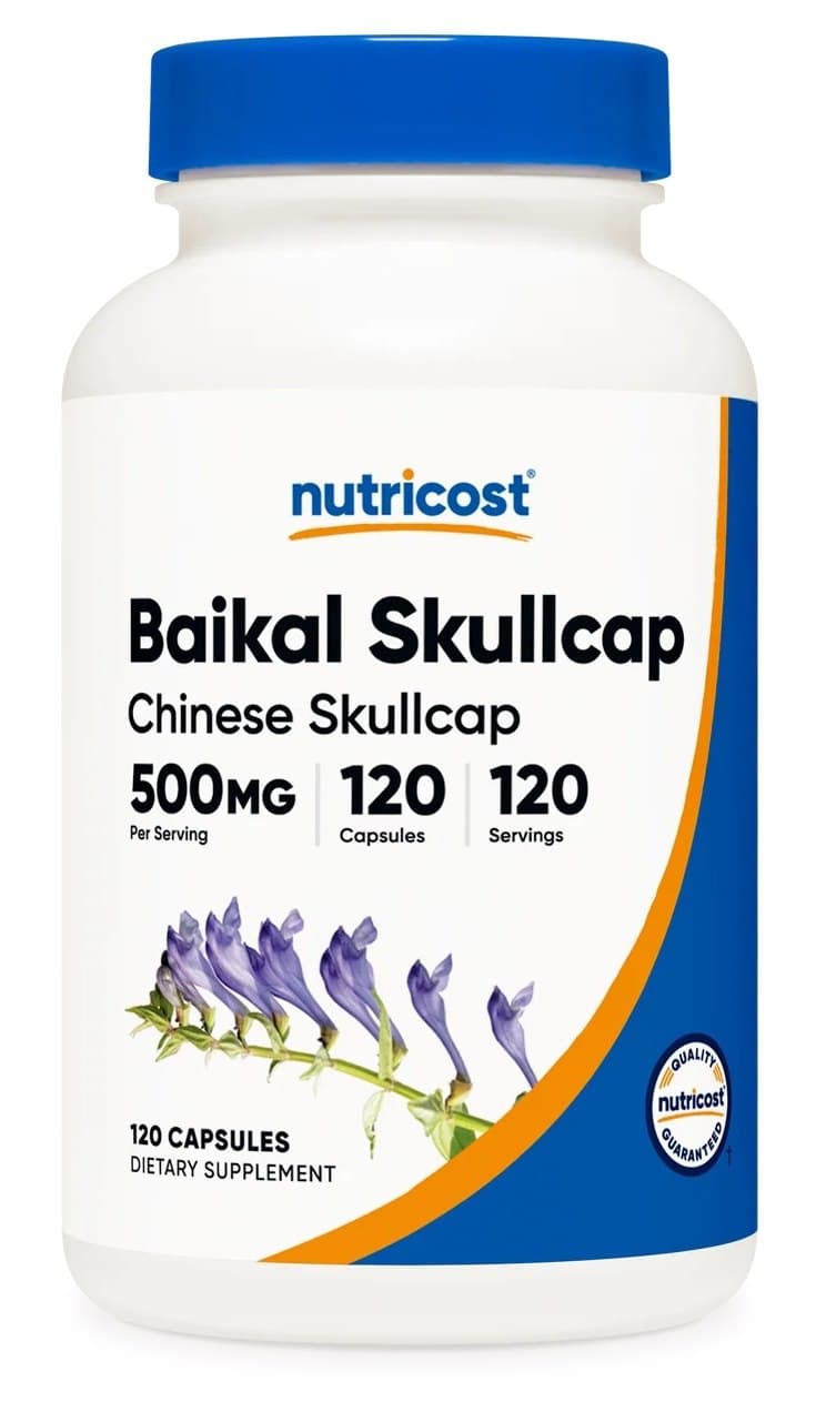 Nutricost - Baikal Skullcap - 120 kapsułek – Nutricost opakowanie