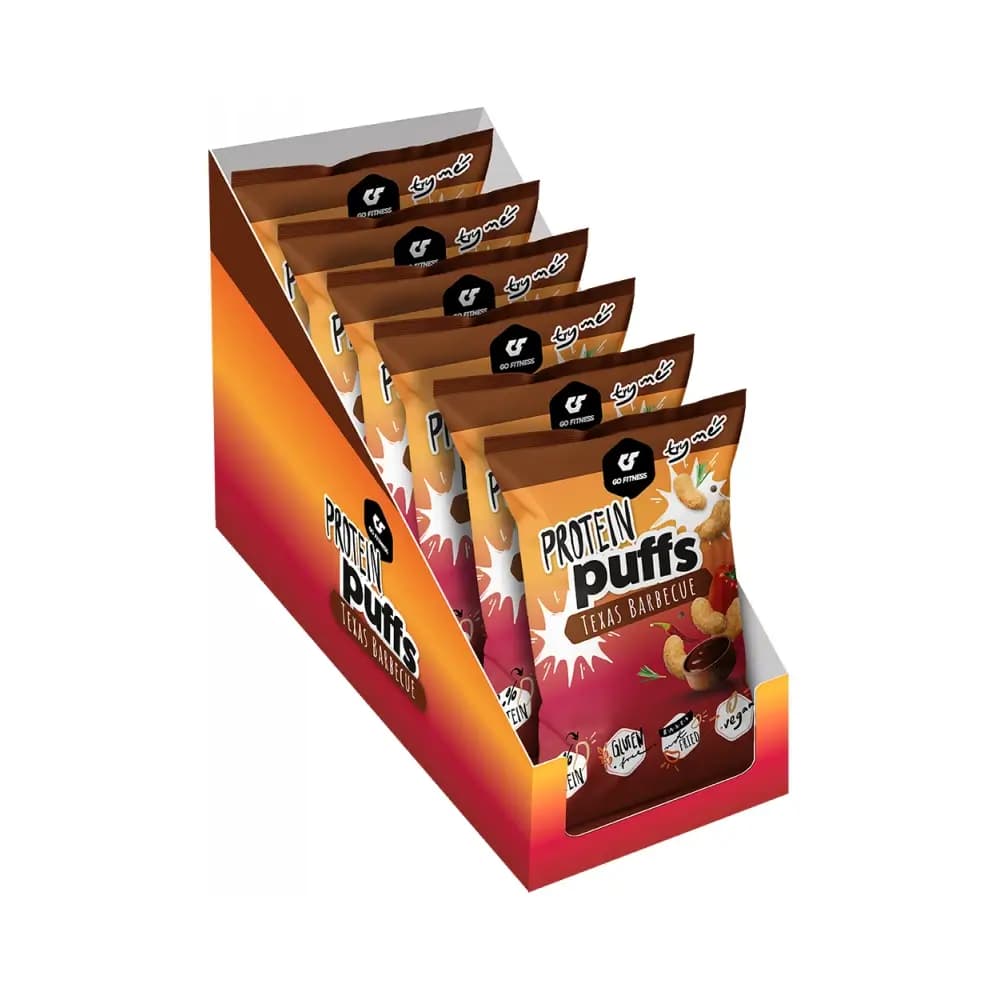 Go Fitness - Protein Puffs – Go Fitness förpackning