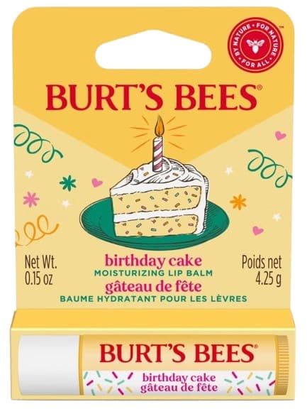 Burt's Bee - Läppbalsam - Födelsedagstårta – Burt's Bee förpackning