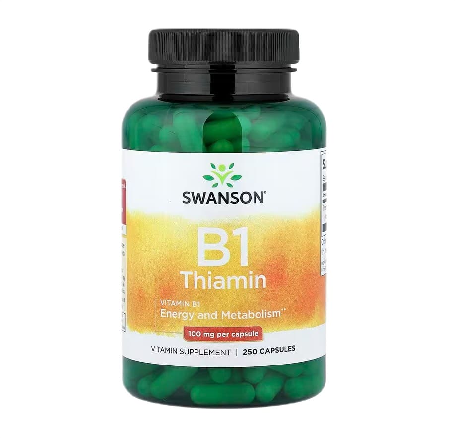 Swanson Vitamin B-1 100 mg - 250 kapsler – Swanson emballage