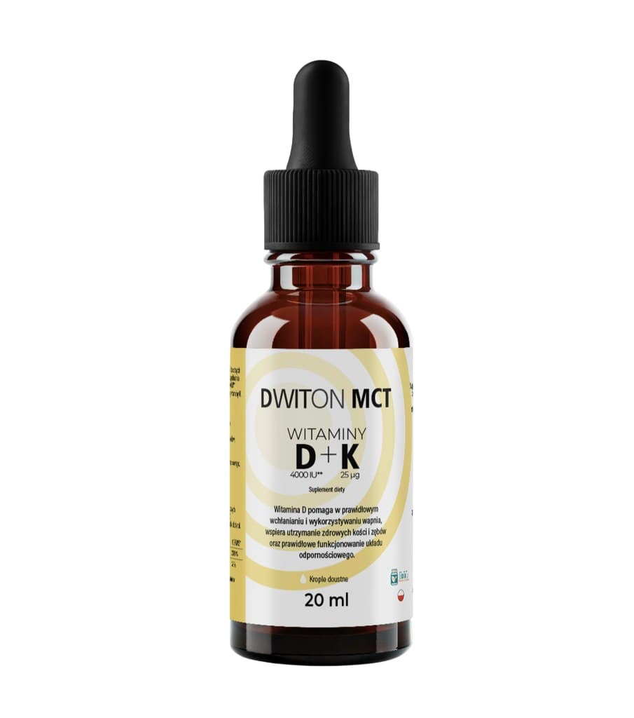 Dwiton - MCT Vitamina D3 4000IU + K2 25mcg 20ml Ecologico – Dwiton packaging