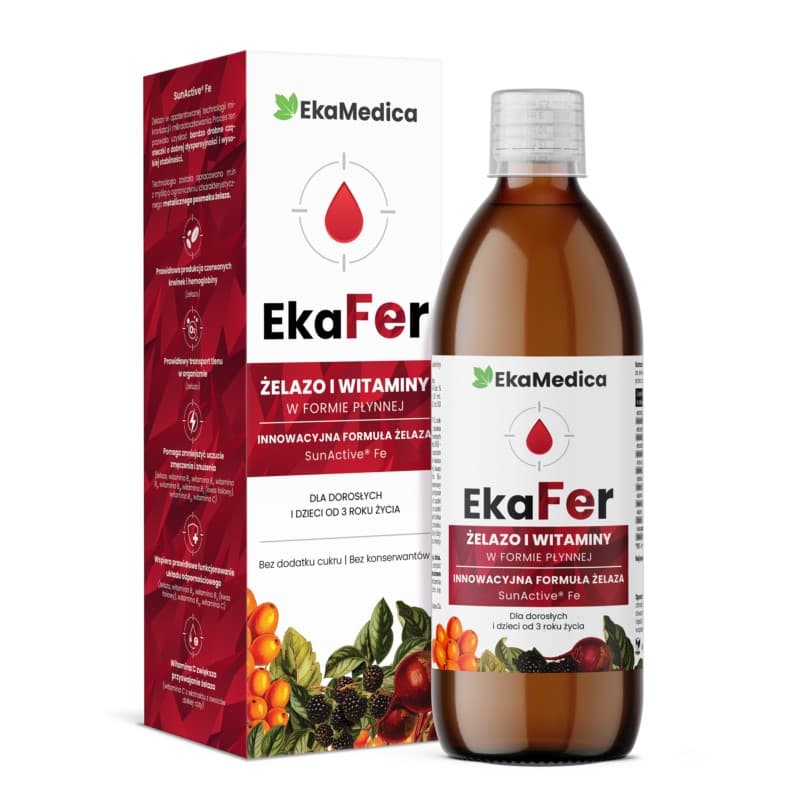 Eka Medica - Jern og vitaminer - 500 ml – emballage