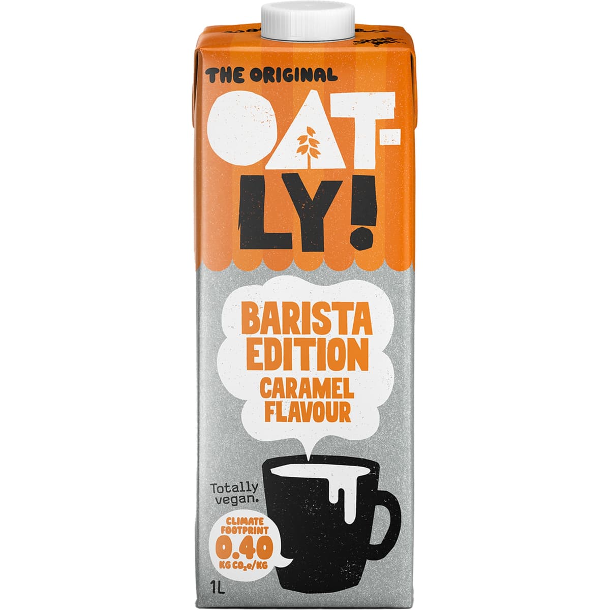 Oatly - Barista Edition haverdrank - Karamel, 1 l – verpakking