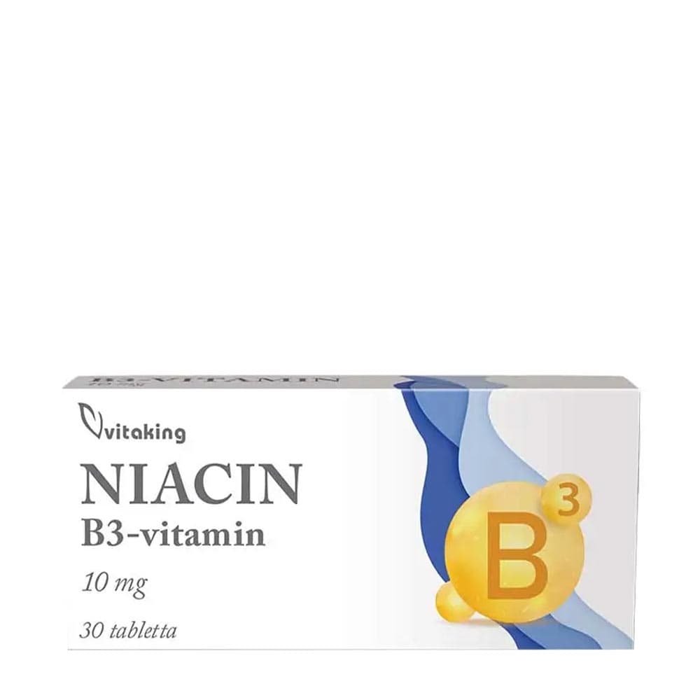 Vitaking - Niacin - 30 comprimés – Vitaking packaging
