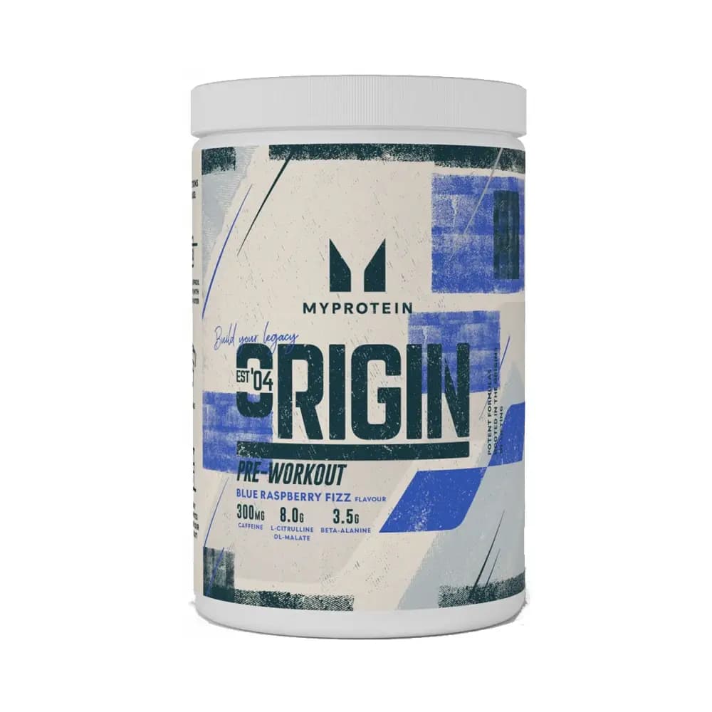 Myprotein Origin Pre-Workout – Myprotein förpackning