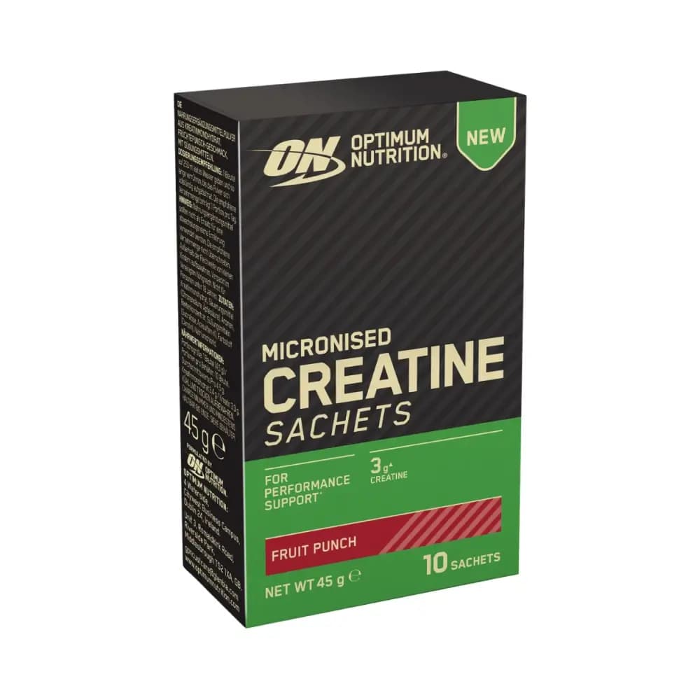 Optimum Nutrition - Micronised Creatine Sachets - smakowy - Fruit Punch - 45g (10 saszetek)