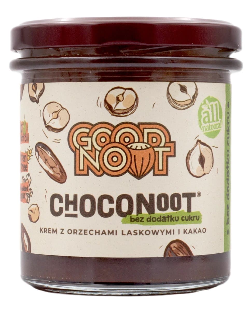 Good Noot - Choconoot Hazelnut & Cocoa Spread - 330g – Good Noot förpackning