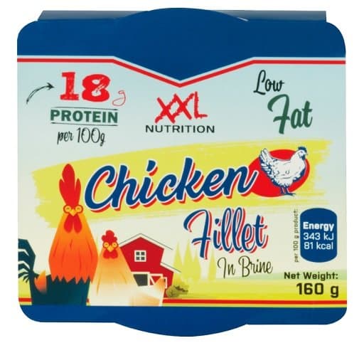 XXL Nutrition - Chicken Fillet in Brine - 160 g – XXL Nutrition packaging