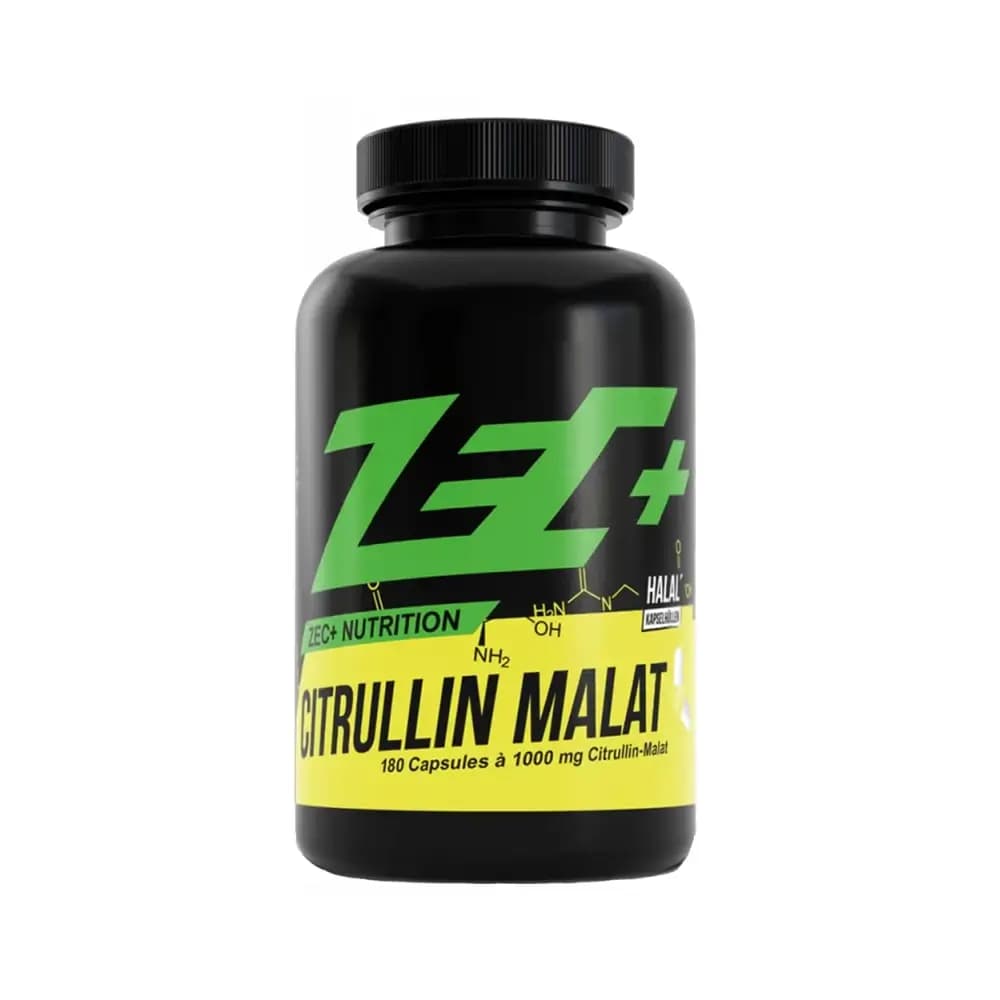 ZEC+ - Citrulline Malate - Unflavored - 180 capsules – Zec+ förpackning