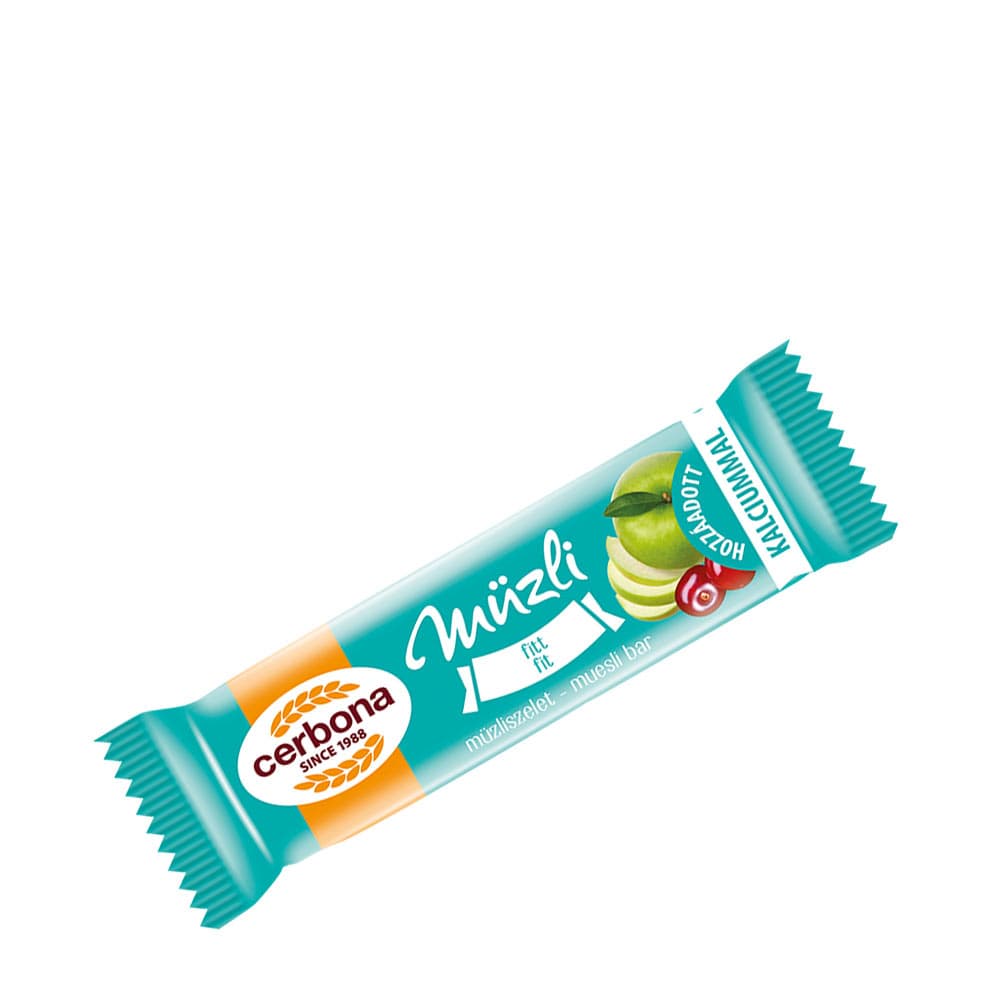 Cerbona Fit Müsli-Riegel - 20 g – Cerbona Verpackung
