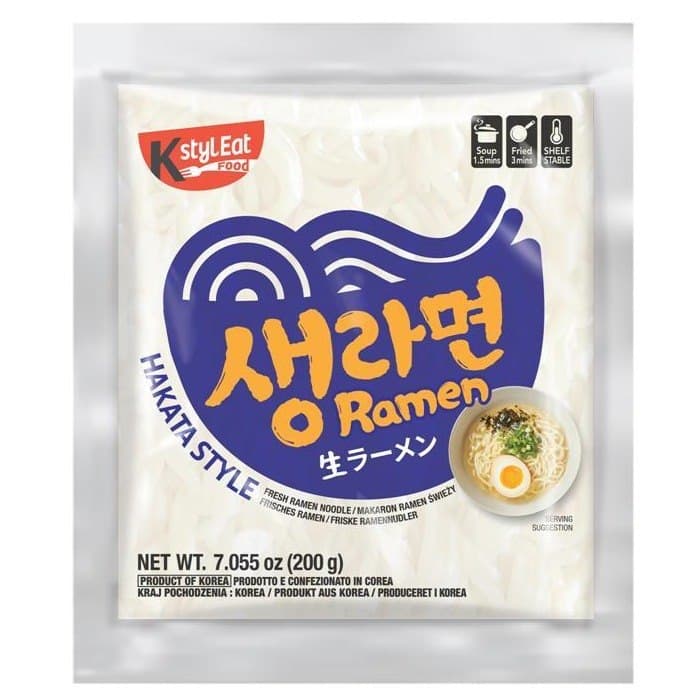 Kstyl Eat Food Makaron Ramen Fresh Hakata Style 200 g – Kstyl Eat Food förpackning