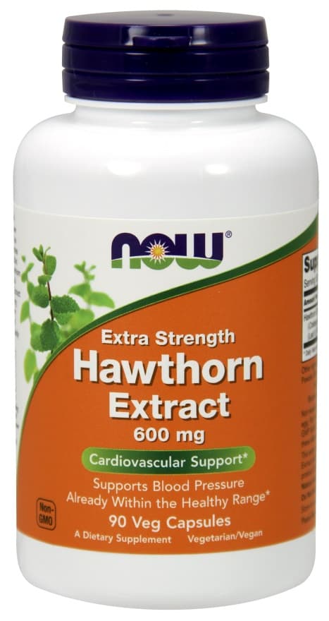 NOW Foods - Hawthorn Extract - Cardiovascular Support – NOW Foods packaging