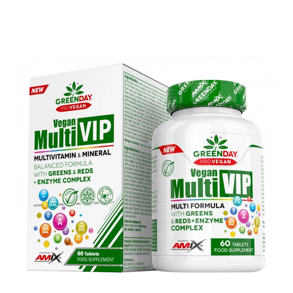 Amix Greenday Provegan Multi Vip - 60 tabletter – Amix packaging
