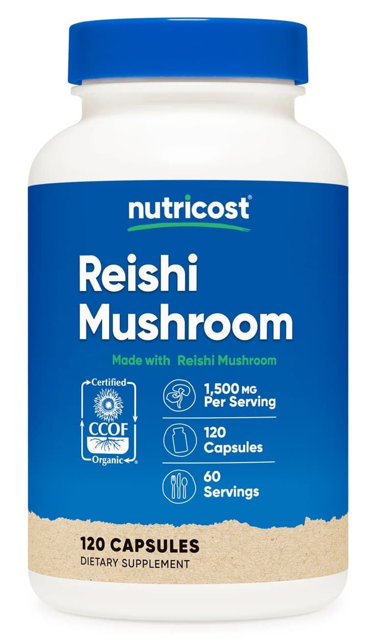 Nutricost - Reishi - 120 Capsules – Nutricost opakowanie