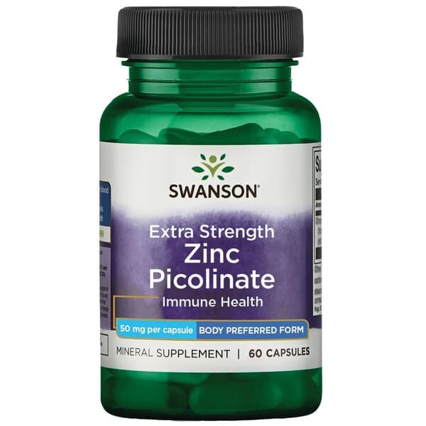Swanson Extra Strength Zinc Picolinate 50 mg - 60 capsules – Swanson packaging