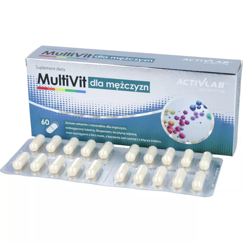 ActivLab - MultiVit for Men - 60 Caps – Activlab förpackning