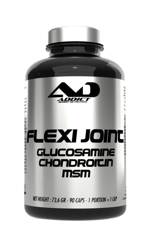 Addict Sport Nutrition - Flexi Joint Glucosamine Chondroitin MSM - 90 kapsułek