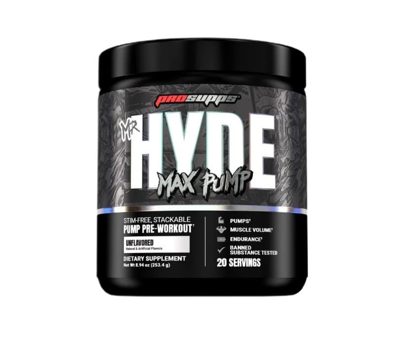 Hyde Max Pump, Unflavored - 253.4g – Prosupps förpackning