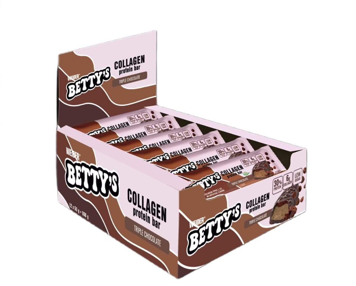 Weider - Barra de proteína de colágeno Betty's – Weider empaque