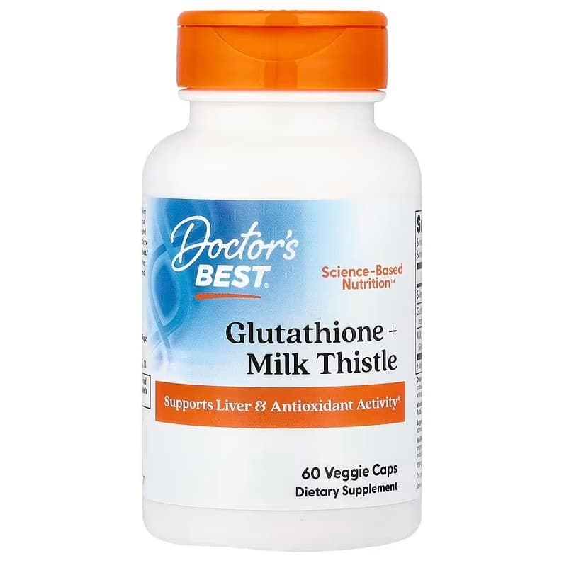 Doctor'S Best - Glutathione + Milk Thistle - 60 Vcaps