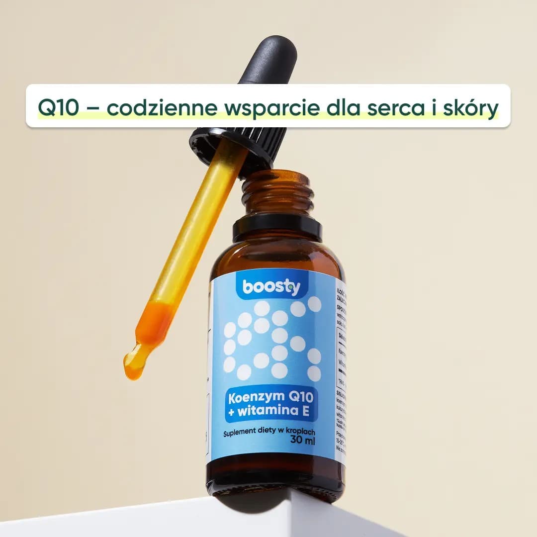 Boostyfoods - Coenzima Q10 e vitamina E - Gocce, 30 ml – confezione