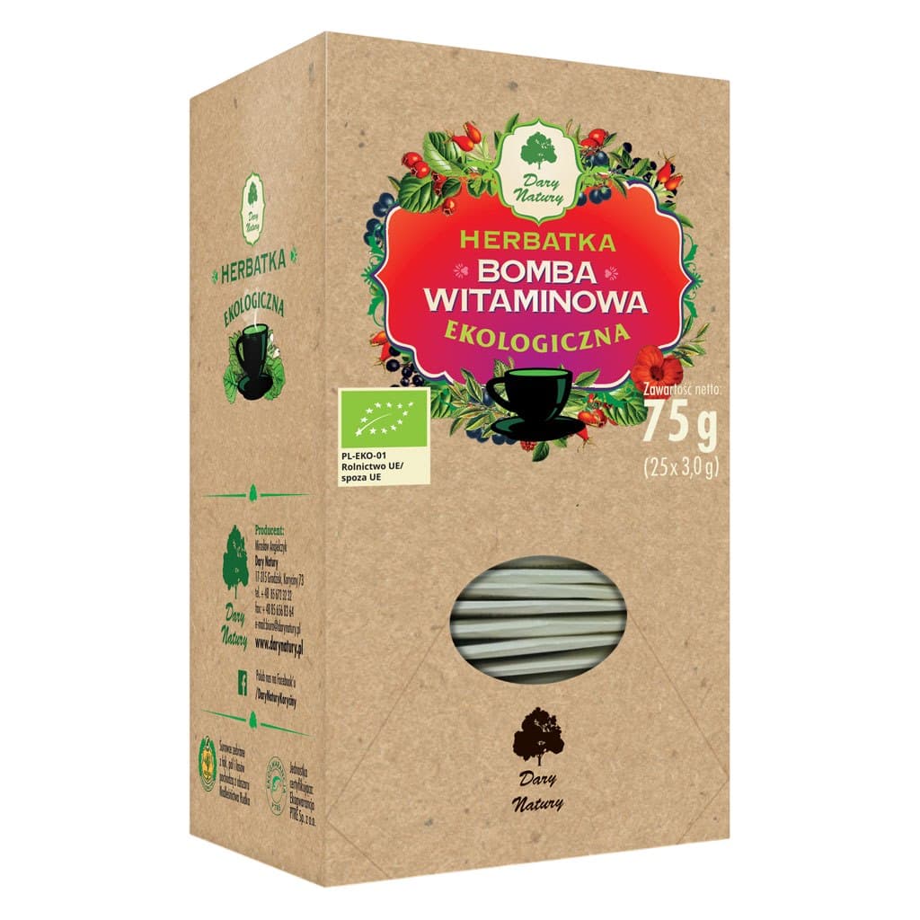 Dary Natury - Vitamin Bomb Tea – Dary Natury förpackning