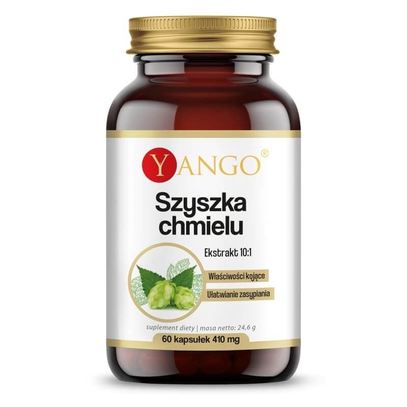 Yango Extracto de Conos de Lúpulo 10:1 - 60 Cápsulas Vegetarianas