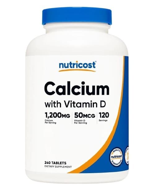 Nutricost Calcium With Vitamin D – Nutricost förpackning