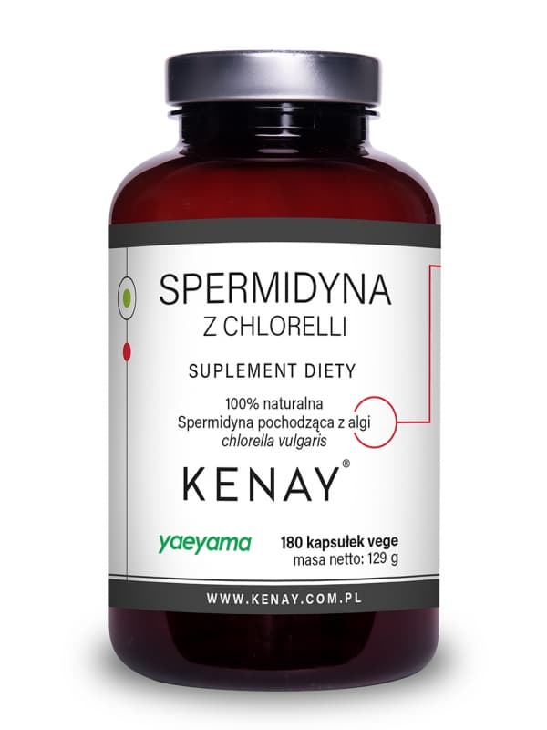Kenay - Spermidin och chlorella - 180 kapslar – förpackning
