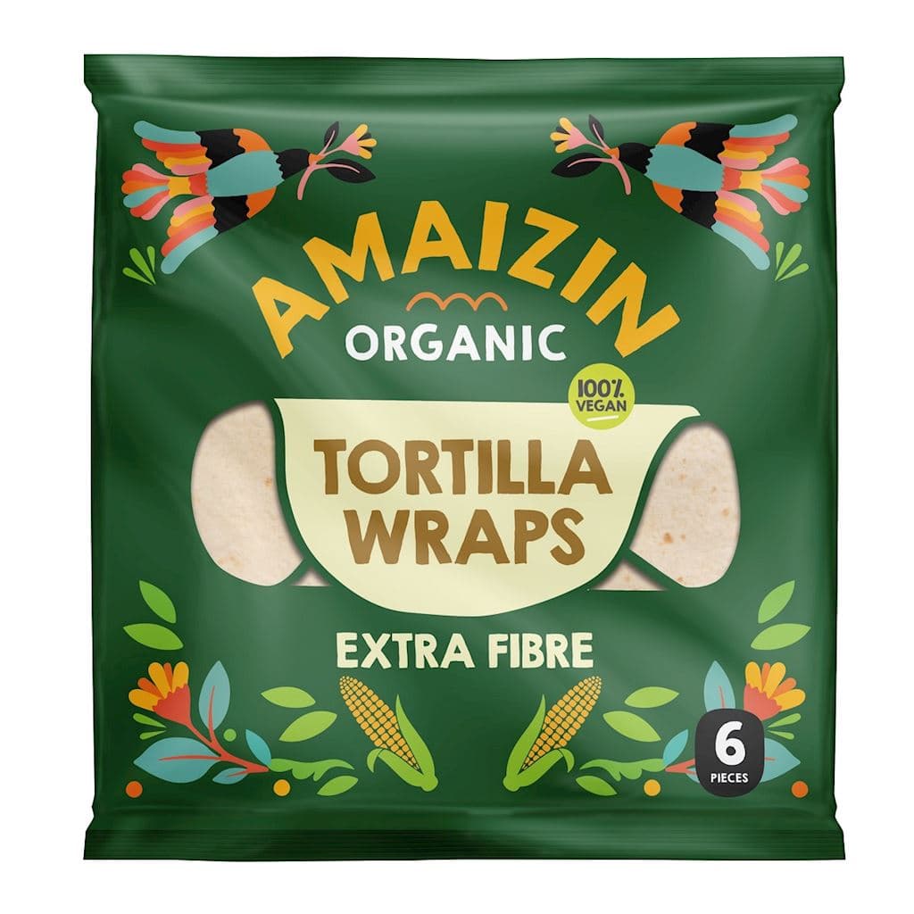 Amaizin - Organic Tortilla Wraps – Amaizin förpackning