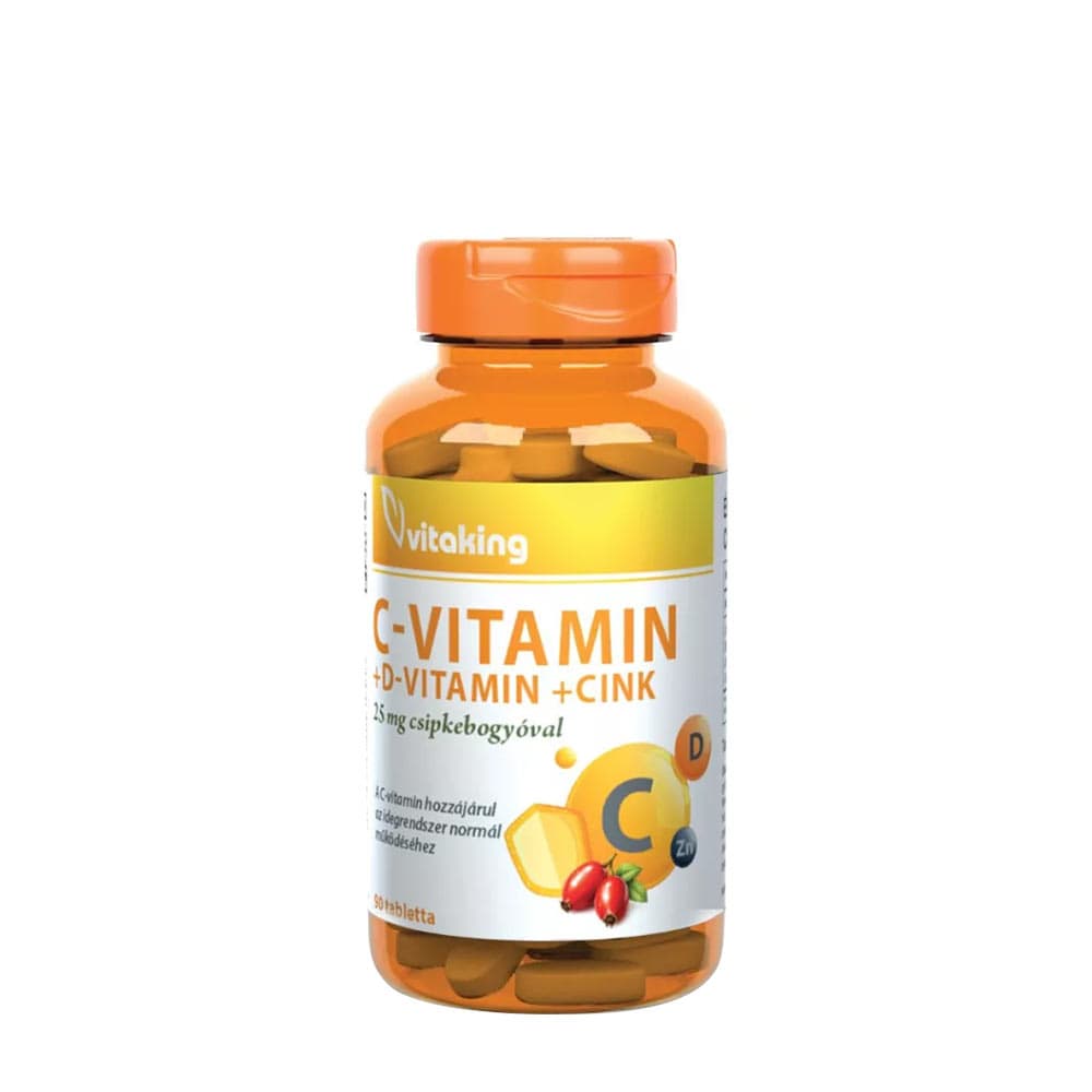 Vitaking - Vitamin C + D3 + Zinc Bisglycinate – Vitaking förpackning