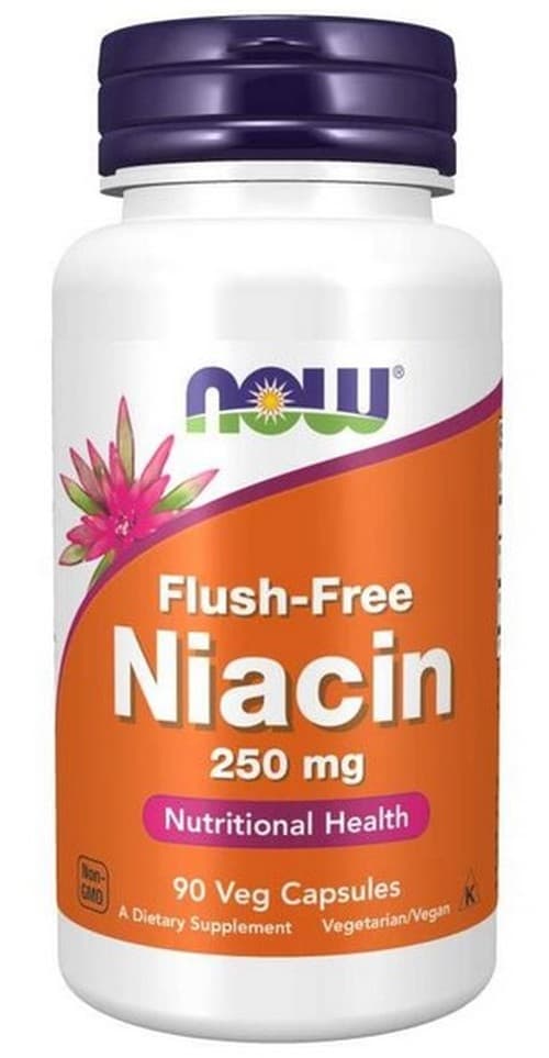 NOW Foods Flush-Free Niacin – NOW Foods packaging