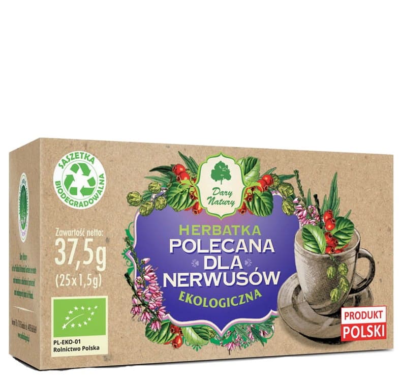 Dary Natury - Nervous System Tea – Dary Natury förpackning