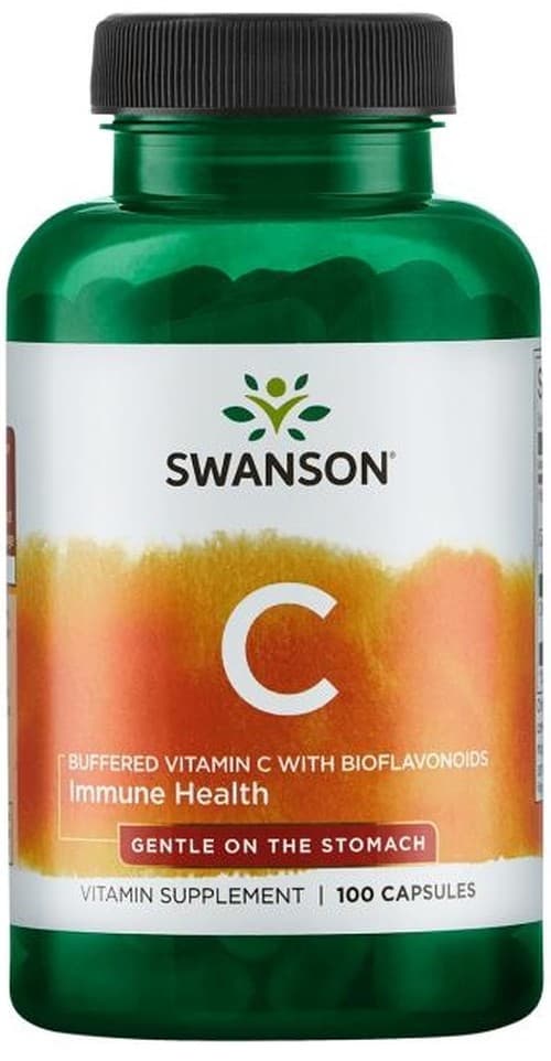 Swanson – Gepuffertes Vitamin C mit Bioflavonoiden – 100 Kapseln – Swanson packaging