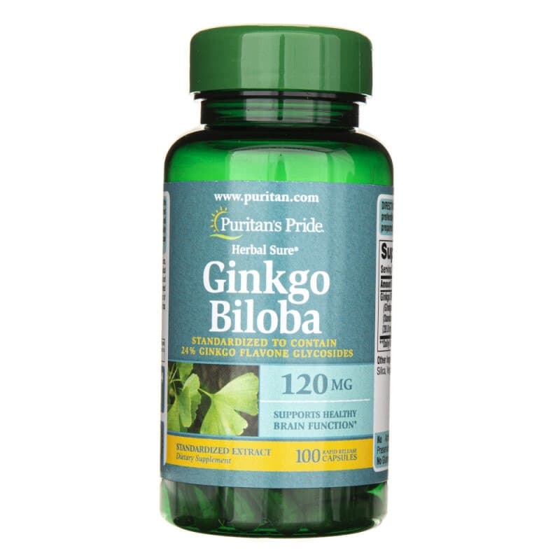 Puritan's Pride - Ginkgo Biloba - Apoyo Cognitivo – Puritan's Pride empaque