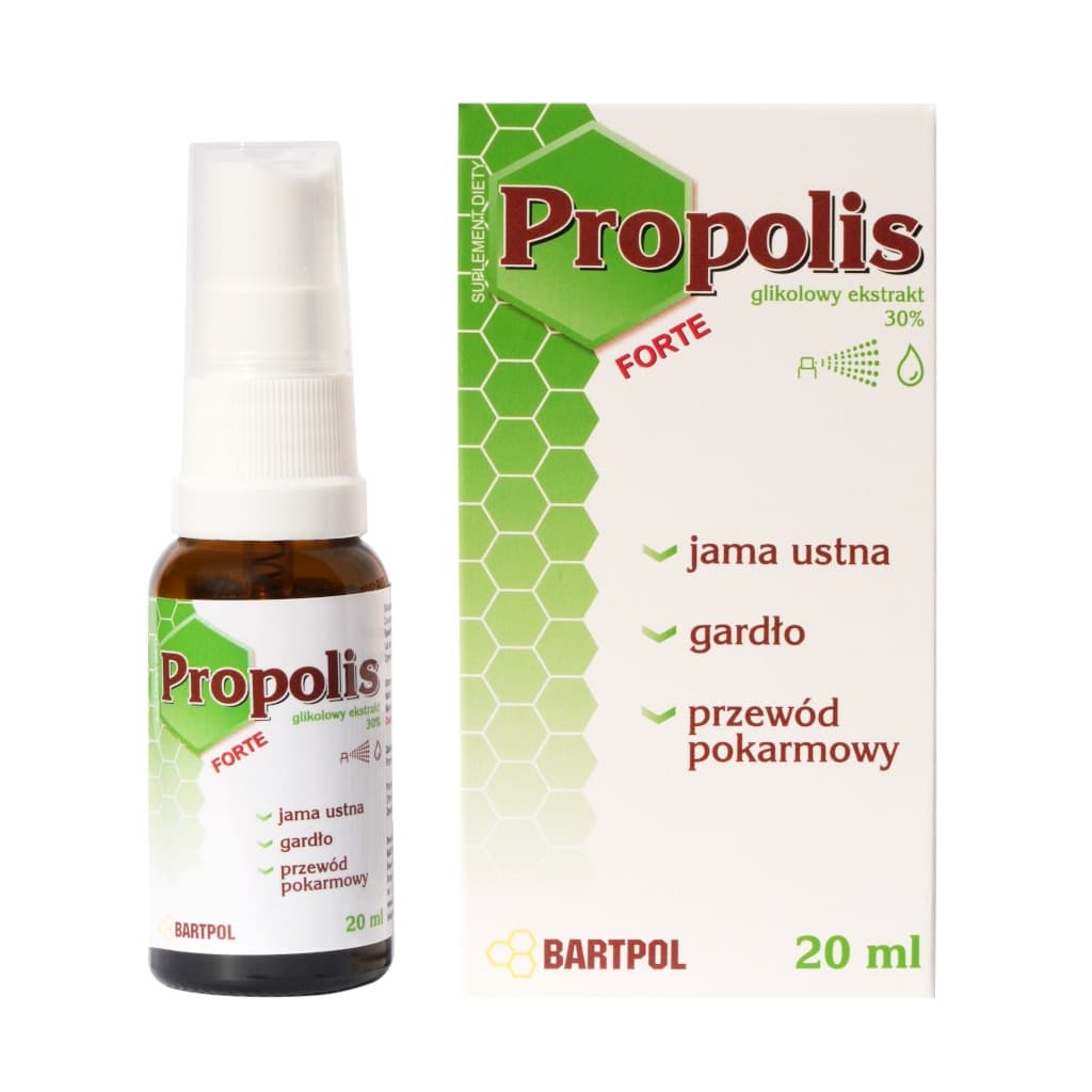 Bartpol - Propolis Forte, extrait glycolique - 30 % – Bartpol emballage
