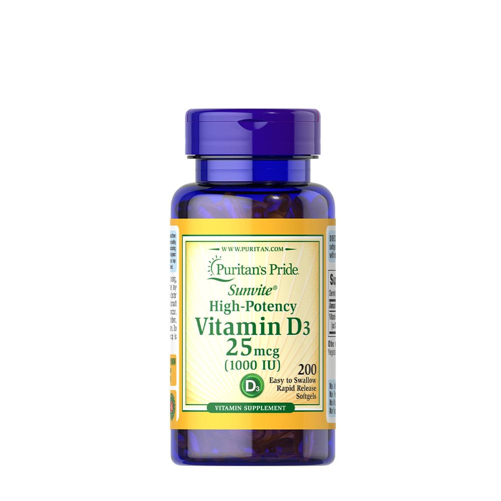 Puritan's Pride - Sunvite High-Potency Vitamina D3 – Puritan's Pride empaque