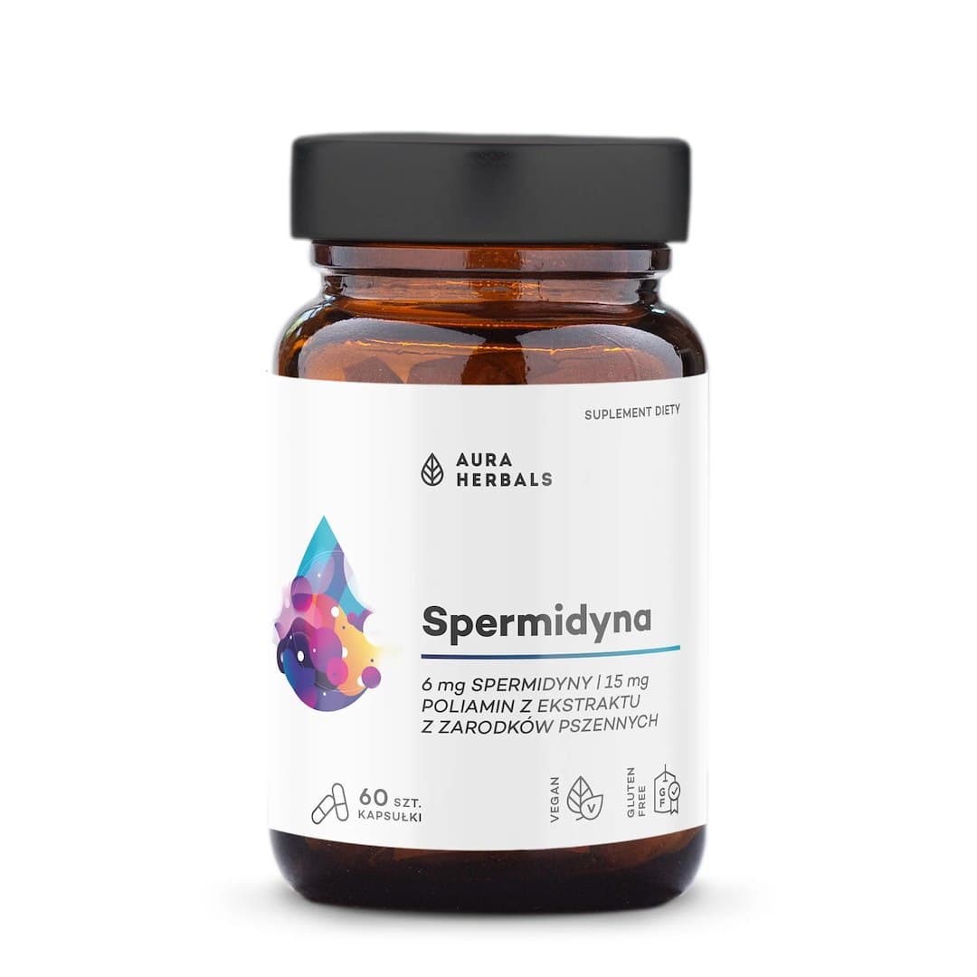 AURA HERBALS Spermidina 6mg 60 capsule vegetali – Aura Herbals confezione